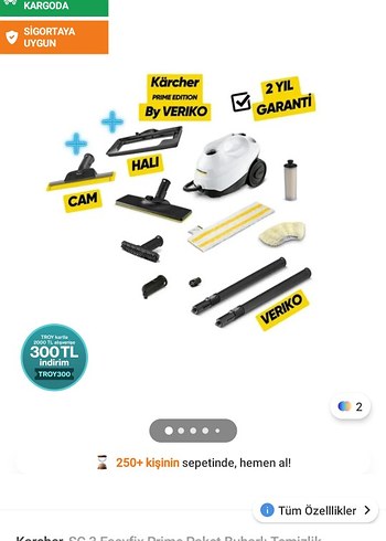 Karcher SC 3 EasyFix Buharlı Temizlik Makinesi