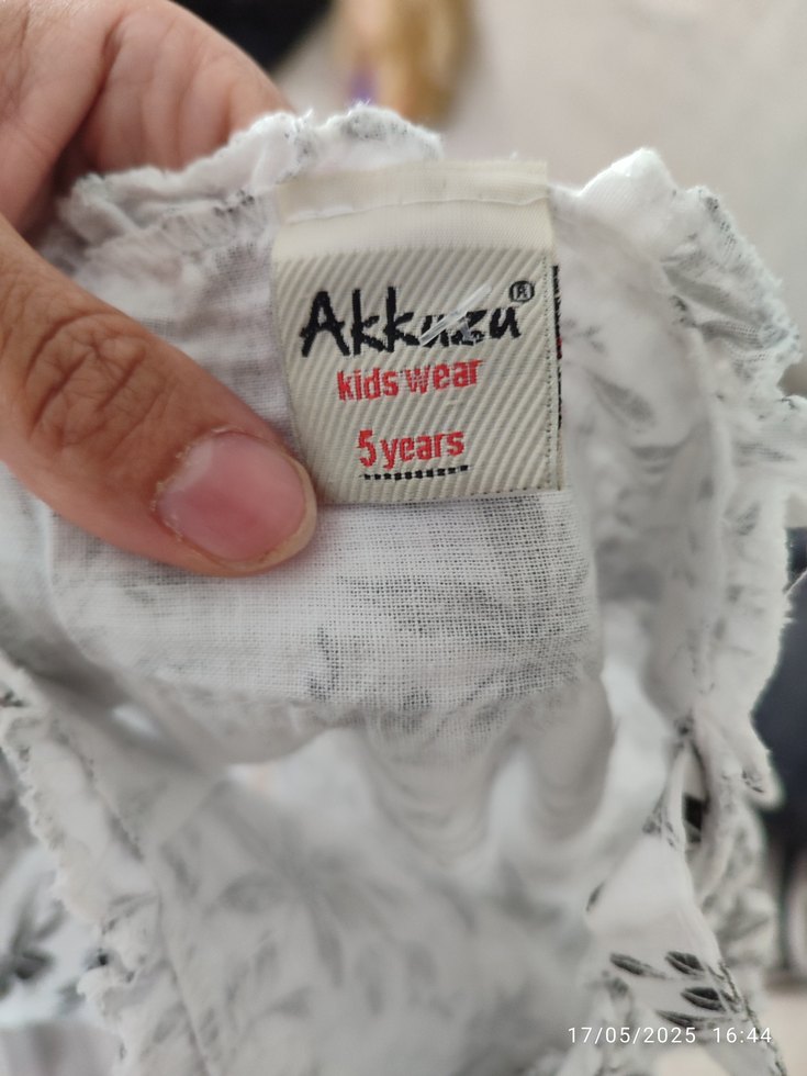 Düğmeli, Askılı, Bohem Desenli Keten Bluz - Görsel 4