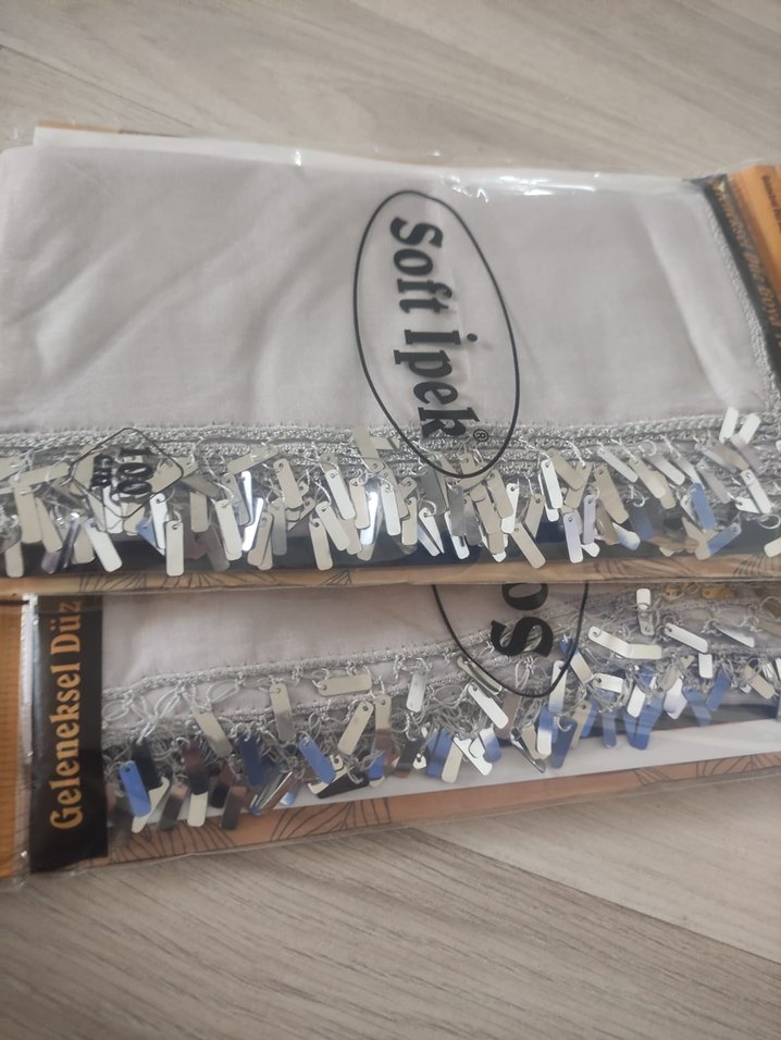 Püsküllü Parlak Çok Renkli yemeni baş örtü sü - Görsel 2