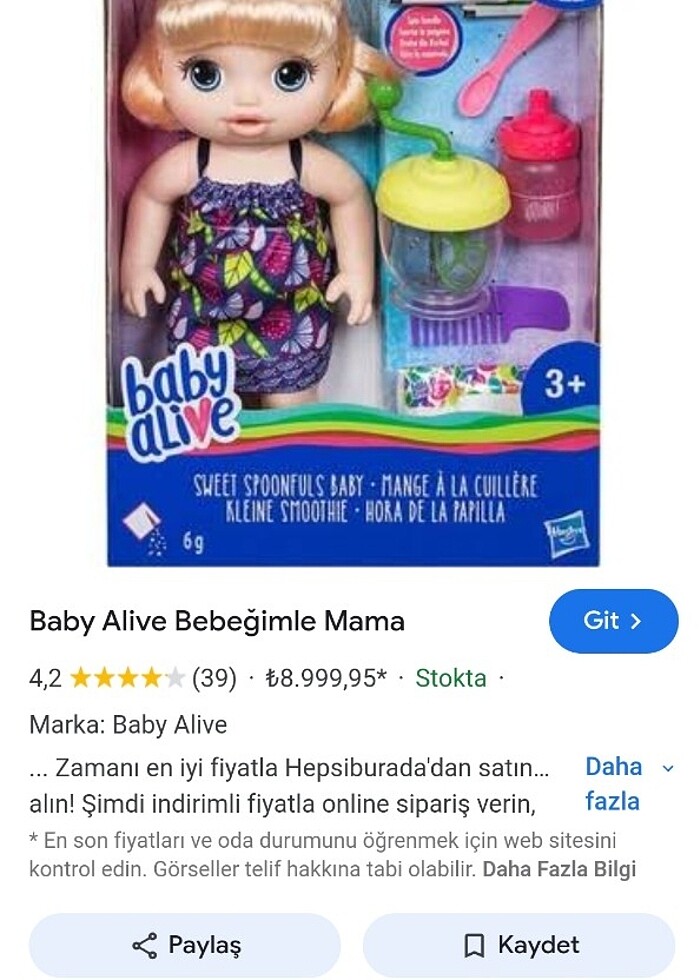 Baby alive bebek - Görsel 3