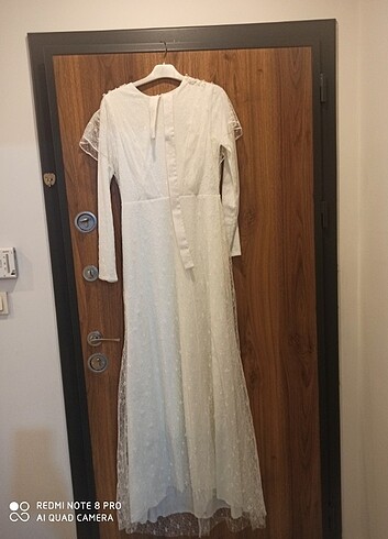38 Beden beyaz Renk Tuğba nikah elbisesi