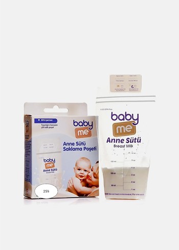Baby Me Anne Sütü Saklama Poşeti 25'li - Görsel 3