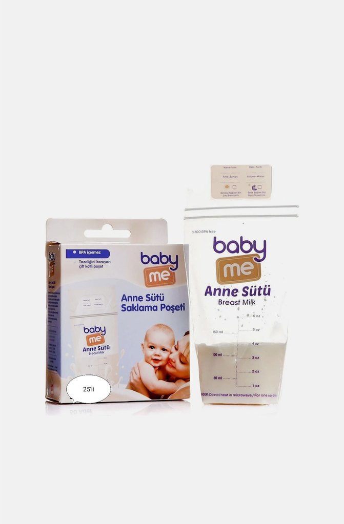 Baby Me Anne Sütü Saklama Poşeti 25'li - Görsel 3
