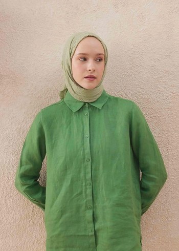 Freshscarf crash şal pastel yeşili