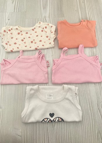 5 adet kız bebek zıbın 3-6 6-9 ay