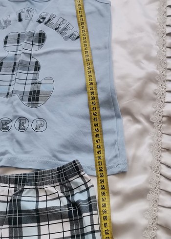 Mavi  Baskılı şort tk - Görsel 5