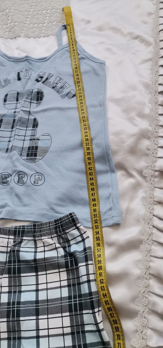 Mavi  Baskılı şort tk - Görsel 5