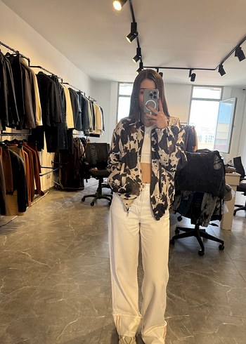 Diğer Kadın Camel Tie-Dye Bomber Ceket