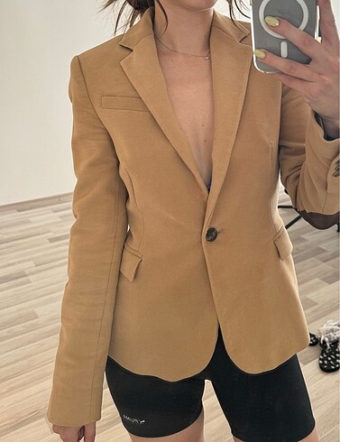 Zara yamalı kadife ceket