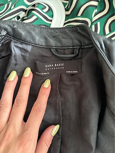 xs Beden Zara biker deri ceket