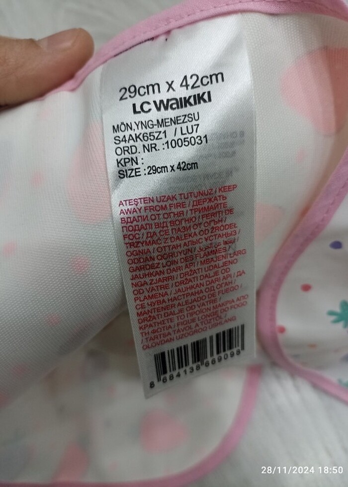 Bebek sıvı sızdırmaz önlük  - Görsel 4