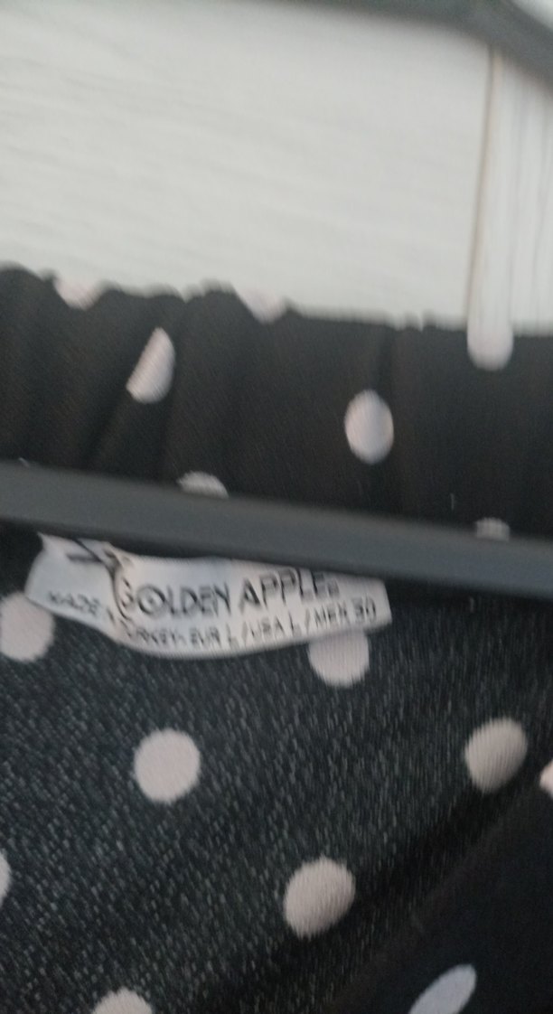 Uzun Kollu Siyah Puantiyeli etek - Görsel 4