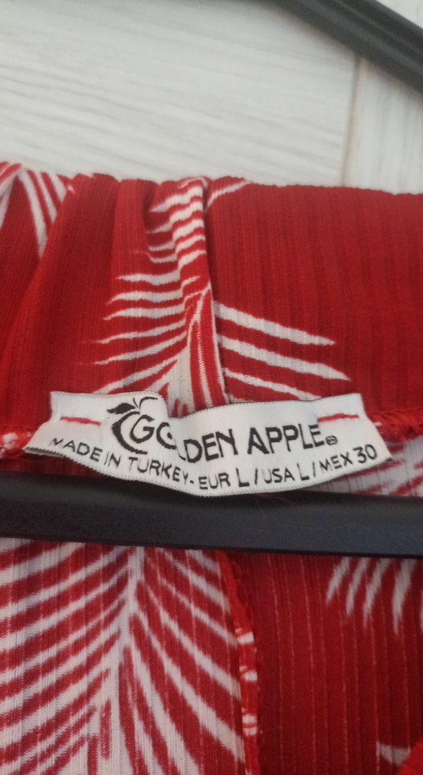 Kırmızı Bohem Bağlama Desenli midi etek - Görsel 4