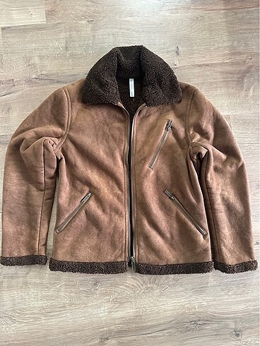 Zara Man Süet İçi Yünlü Mont