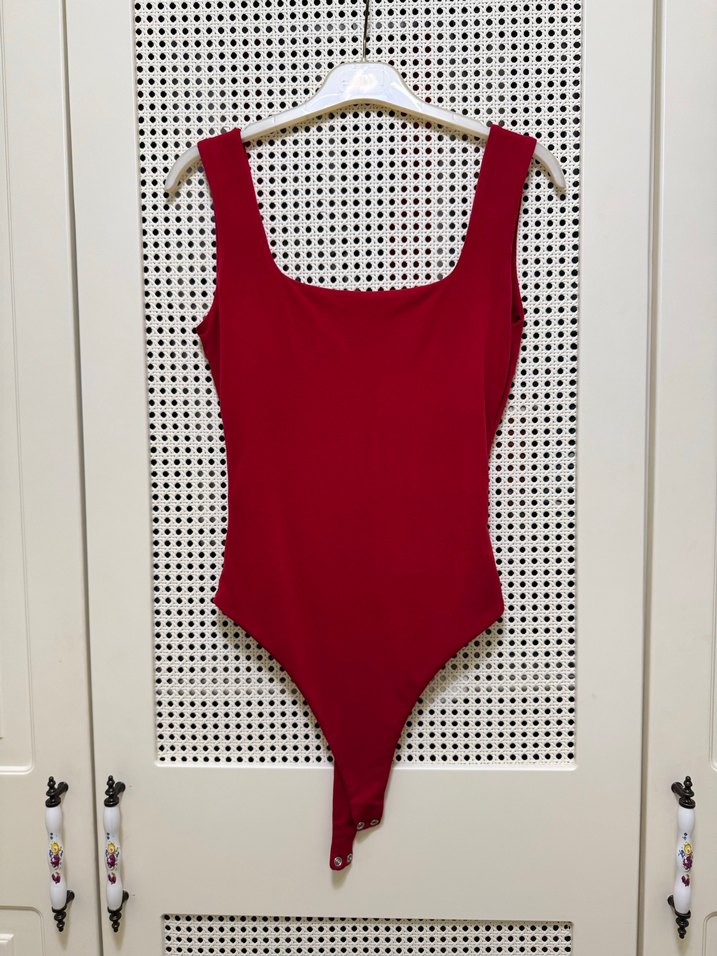 Perlavista kalın askılı bodysuit - Görsel 2