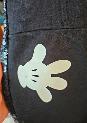 Kız Çocuk Siyah Minnie Baskılı Sweatshirt - Görsel 3