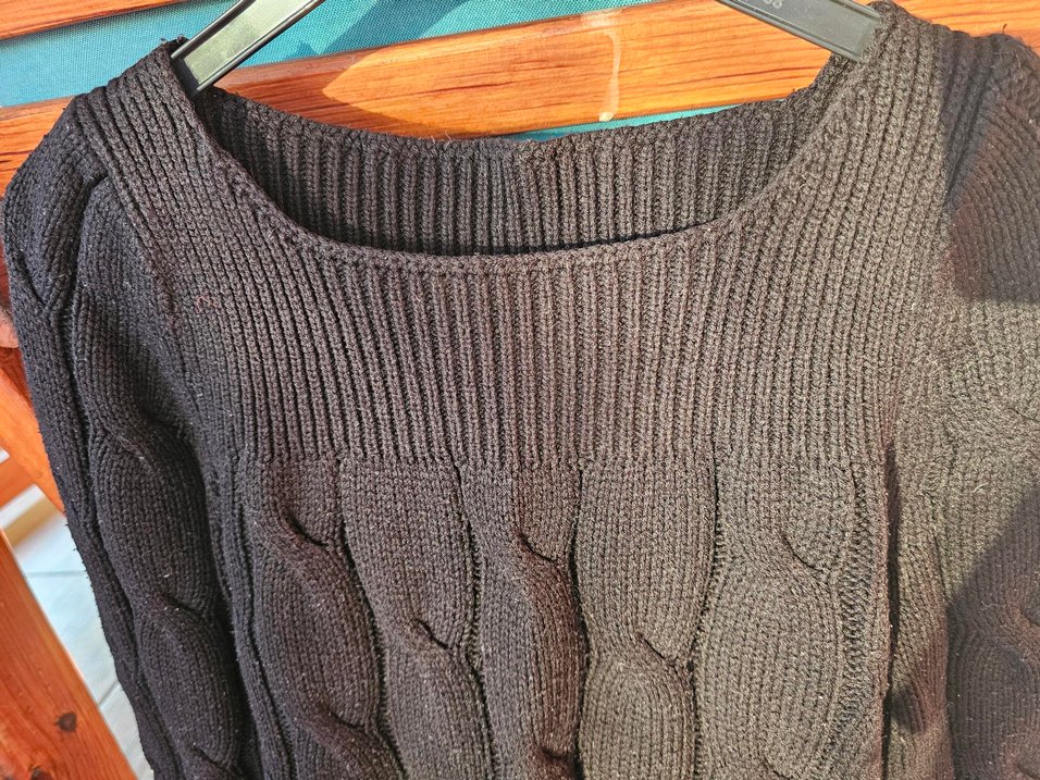 Siyah Triko Kadın Kazak - Görsel 2