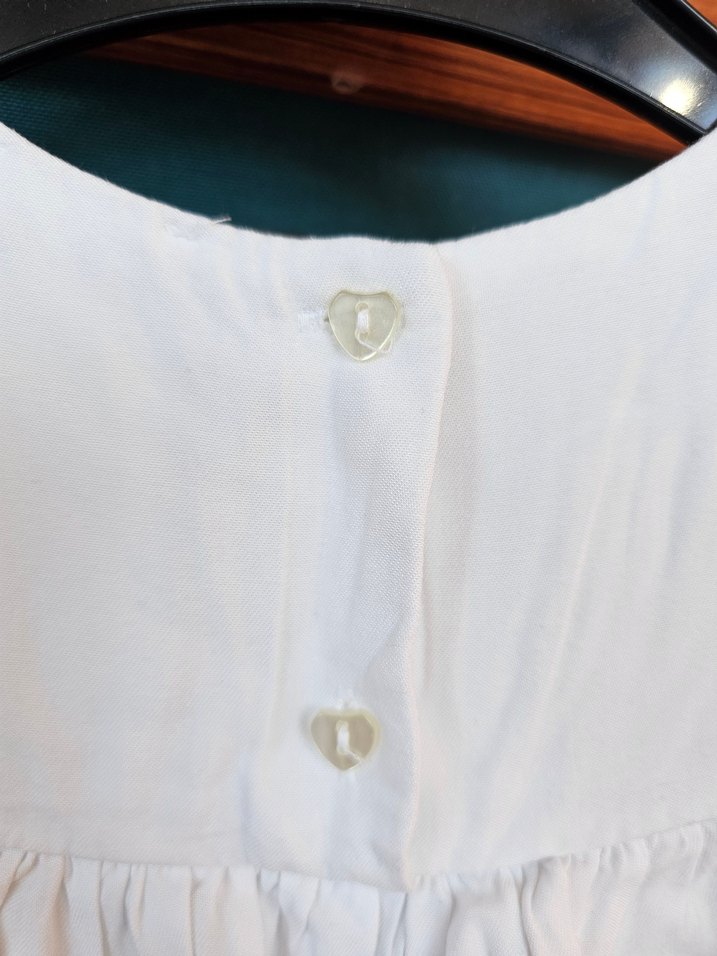 Kız Çocuk Beyaz Omuz Açık Fırfırlı Bluz - Görsel 4