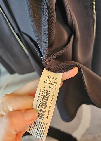 Fermuarlı Siyah Kadın Blazer Ceket - Görsel 5