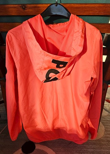 Fermuarlı Pembe Kapüşonlu Spor Ceket - Görsel 4