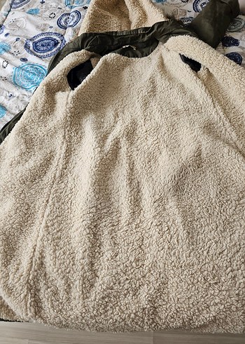 Kürklü Kapüşonlu Kaban - Görsel 6