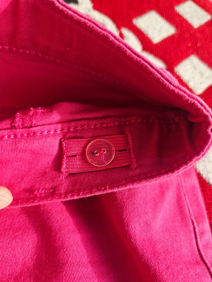 Düğmeli Pembe Kısa Çocuk Eteği - Görsel 5