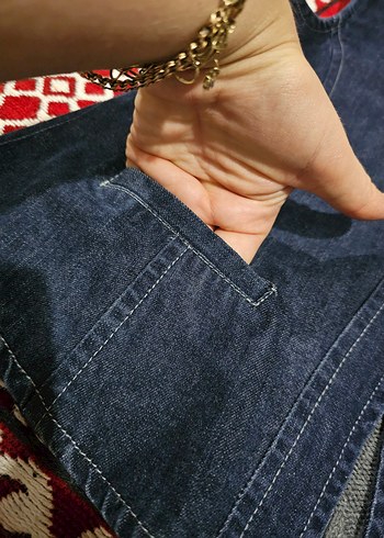 diğer Beden Düğmeli Gri Denim Kolsuz Çocuk Ceket Yelek