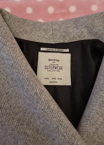 xs Beden Bershka kaşe mont