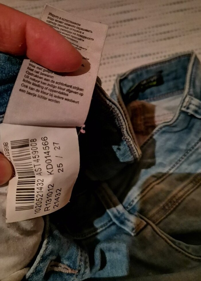 38 beden mavi marka kot pantolon  - Görsel 2