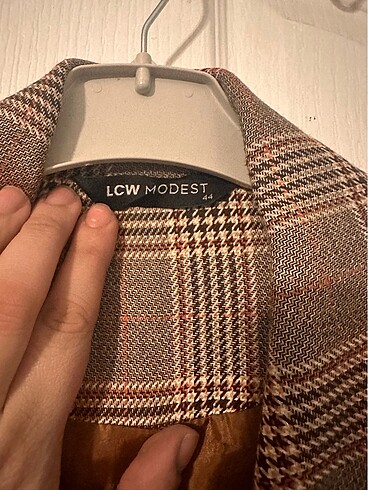 46 Beden kahverengi Renk LC Waikiki Blazer Ceket