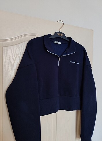 xl Beden lacivert Renk Lacivert sweatshirt polarlı