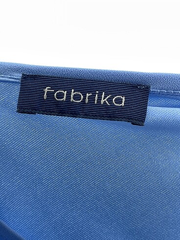 38 Beden mavi Renk Fabrika Kısa Elbise %70 İndirimli.