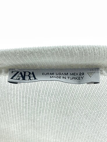 m Beden beyaz Renk Zara Sweatshirt %70 İndirimli.