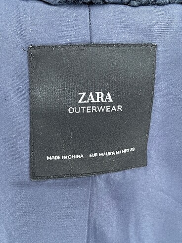m Beden lacivert Renk Zara Kaban %70 İndirimli.
