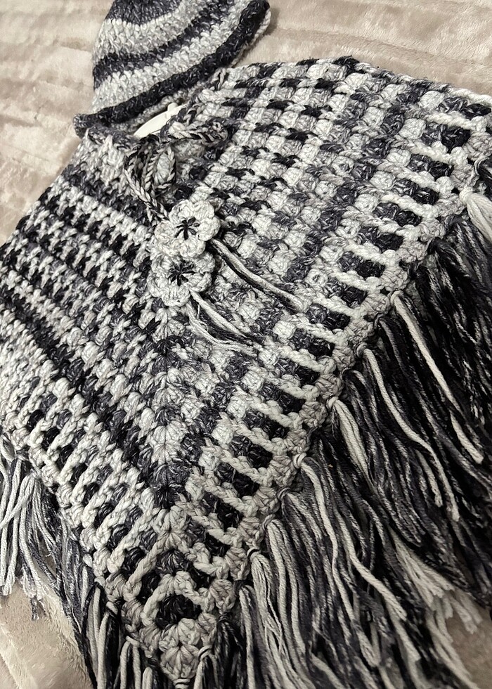 Kız çocuk panço - Görsel 2