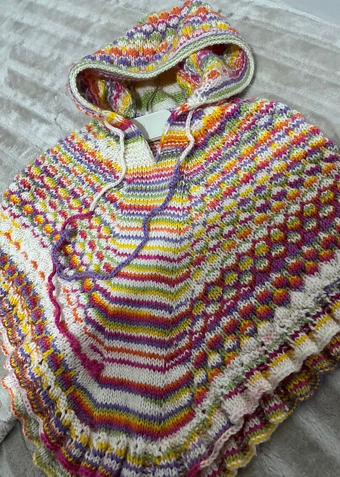 Kız çocuk panço - Görsel 2