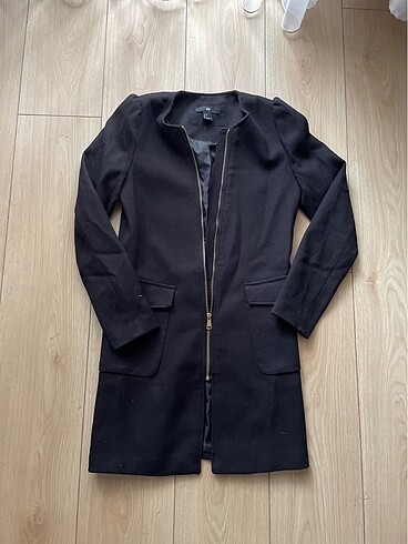 h&m fermuarli astarli kaban