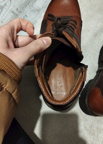 Kahverengi Deri Erkek Bot 44 numara - Görsel 4