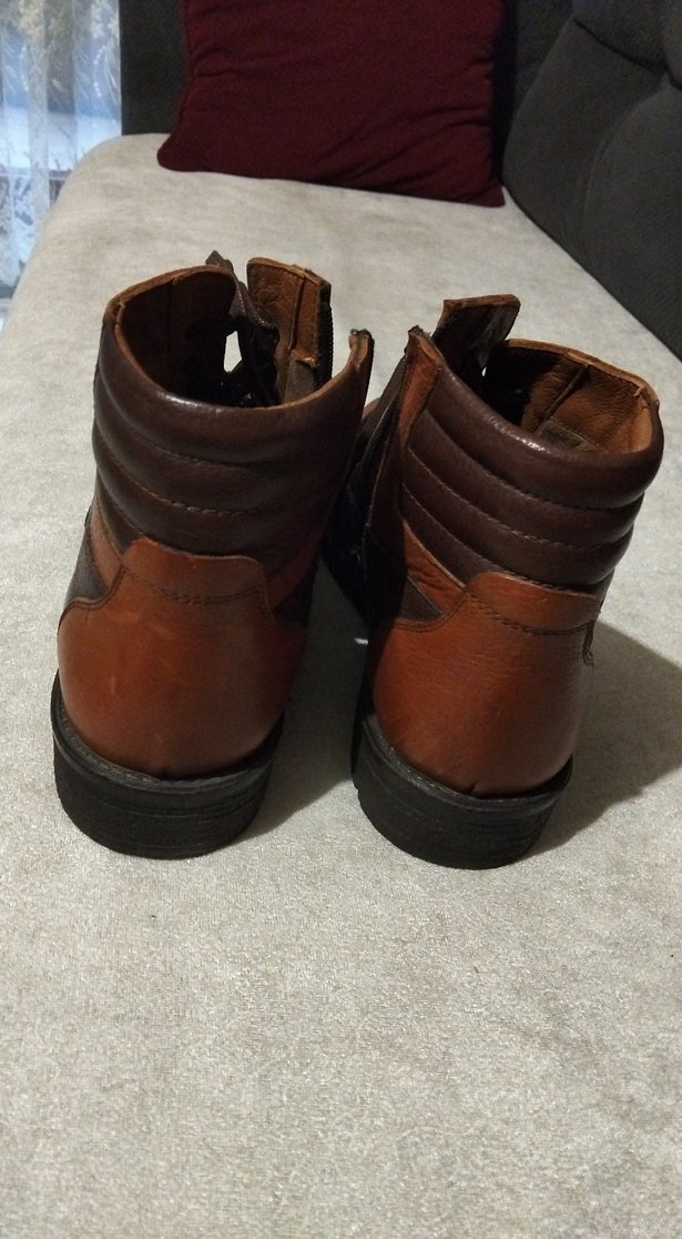 Kahverengi Deri Erkek Bot 44 numara - Görsel 2