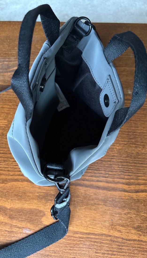 Gri Minimalist Kadın Omuz Çantası - Görsel 4