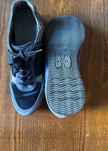 Mavi Bağcıklı Kadın Dolgu Topuk Spor Ayakkabı - Görsel 4