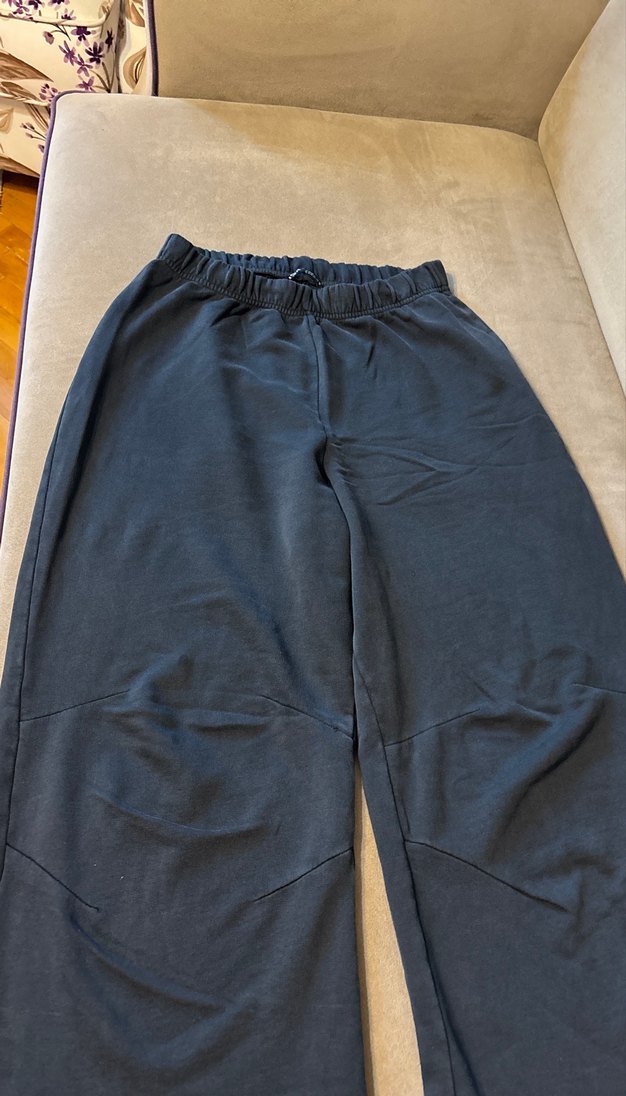 Kadın gri Bol Kesim Denim Pantolon - Görsel 2