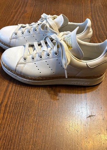 Beyaz Adidas Stan Smith Spor Ayakkabı - Görsel 2