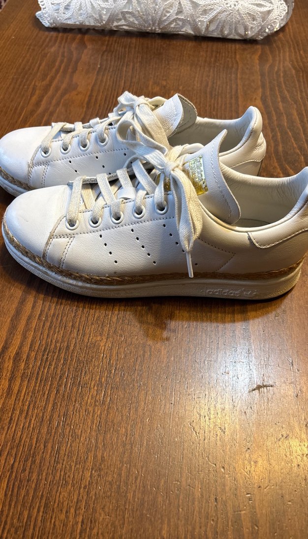 Beyaz Adidas Stan Smith Spor Ayakkabı - Görsel 2