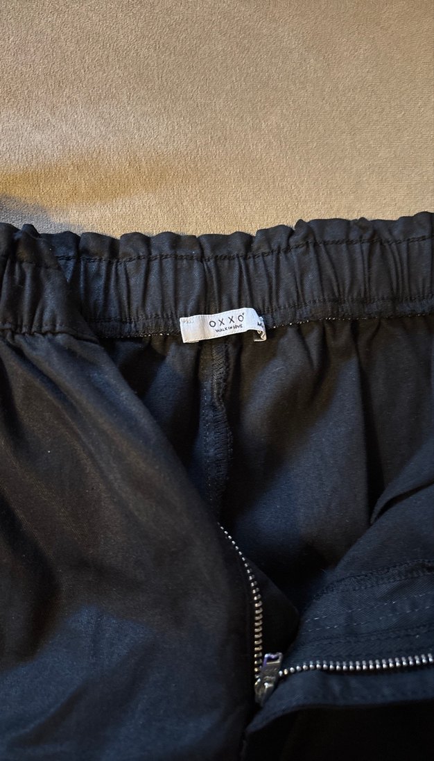 Siyah Beli Kemerli Rahat Kadın Pantolon - Görsel 4