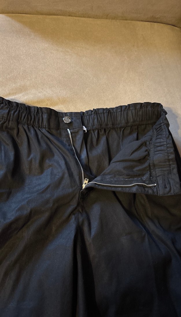 Siyah Beli Kemerli Rahat Kadın Pantolon - Görsel 3