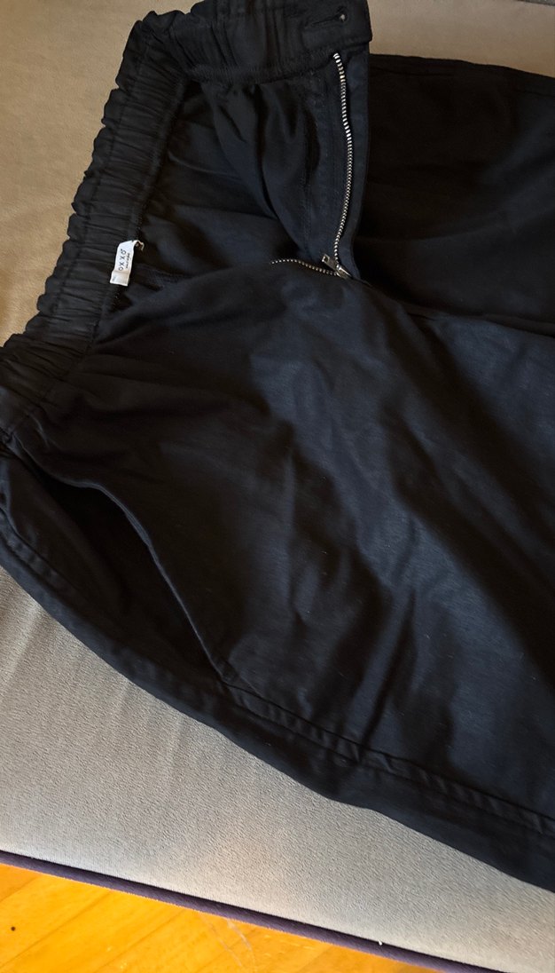 Siyah Beli Kemerli Rahat Kadın Pantolon - Görsel 5