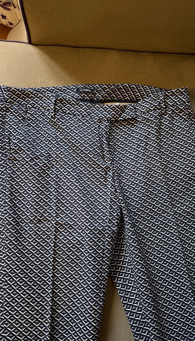 Kadın Gri Pliseli Kumaş Pantolon - Görsel 2