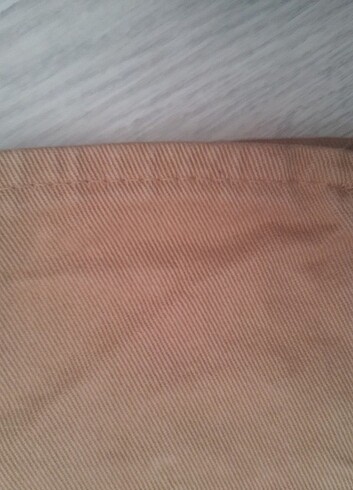 s Beden Beli lastikli sarı miss line jeans pantolon