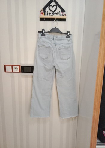 çocuk Gri Yırtık Salaş Midi Kot Pantolon - Görsel 2